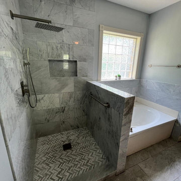 Custom Shower Installation and Tilework