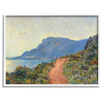 Cliff Road Ocean Mountain Landscape Monet Classic Painting, 20 x 16