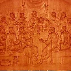 Holy supper, handcarved icon - Artwork