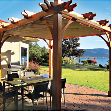 Cedar Pergola with Canopy (12 x 12)