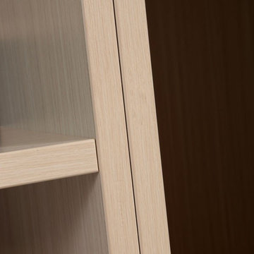 Modern Leather Sliding Wardrobe YG21334
