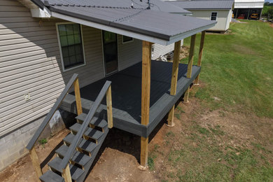 Inspiration for a mid-sized deck remodel in Other