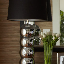 Vintage Chrome Lamp - Table Lamps