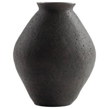Hannela Brown Short Vase