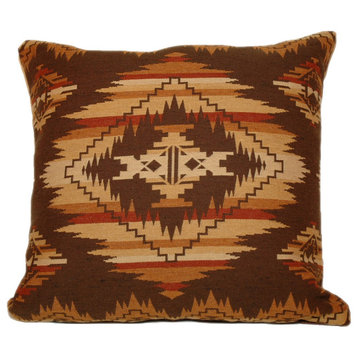 Western Sunset Pillow 90/10 Duck Insert Pillow With Cover, 16x16