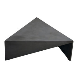 Vertex Concrete - Bermuda Concrete Coffee Table - Equilateral 36", Custom Charcoal - Coffee Tables