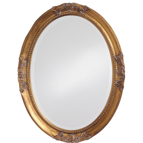 Queen Ann Antique Mirror - Antique Gold