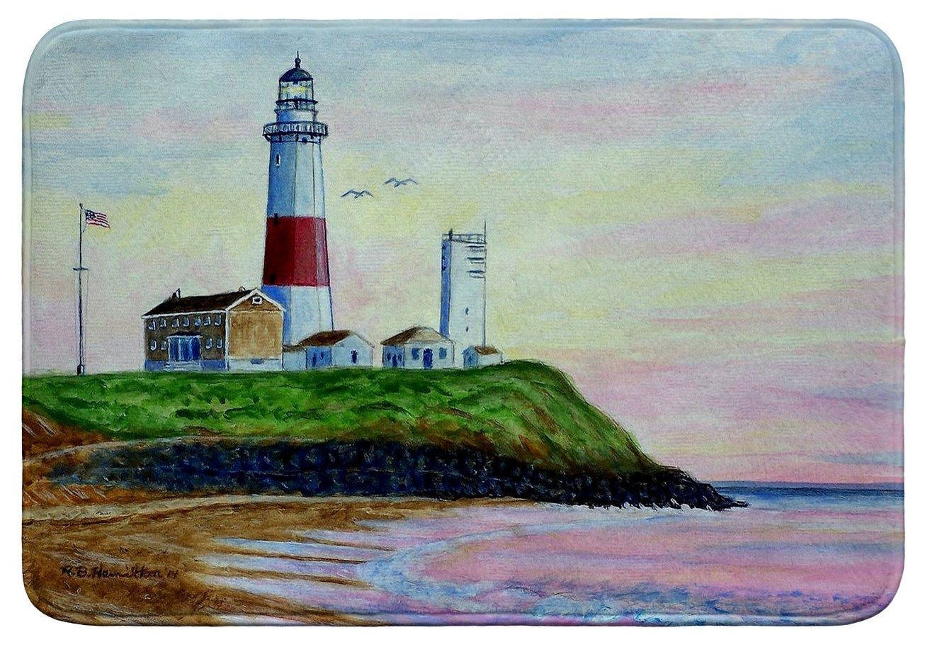 Montauk Lighthouse Bath Mat 24x36 - Beach Style - Bath Mats - by Betsy ...