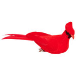 Worth Imports - 2" Feathered Cardinal With Clip, Set Of 12 - Add the perfect touch of the holidays to your decoration with this feathered cardinal. It has a clip at the bottom, ideal for wreaths and floral arrangements. It is lightweight, great for any type of arragement and decoration setting.