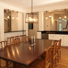 Half wall to dining with columns
