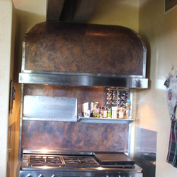 POLISHED STEEL/ANTIQUE COPPER RANGE HOOD - Range Hoods And Vents