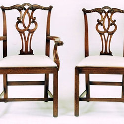Wright Table Company - The No. 152 Chippendale Arm Chair & No. 151 Chippendale Side Chair - Dining Chairs