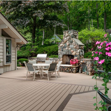 Multi-level Walloon Lake Deck