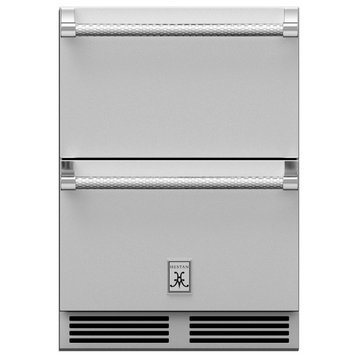 Hestan GRFR24 24"W 5.2 Cu. Ft. Compact Refrigerator and Freezer - Stainless