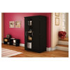 South Shore Morgan 2-Door Storage Cabinet, Pure Black