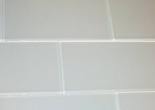 Can I set tiles like this without grout on my kitchen backsplash | Houzz UK