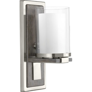 Mast Collection 1-Light Wall Sconce, Brushed Nickel
