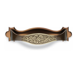 Valli & Valli Workshop Design cabinet Pull, Antique Brass Kitchen Cabinet Pull - Cabinet And Drawer Handle Pulls