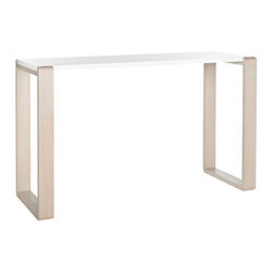 Bartholomew White and Grey Console Table - Console Tables