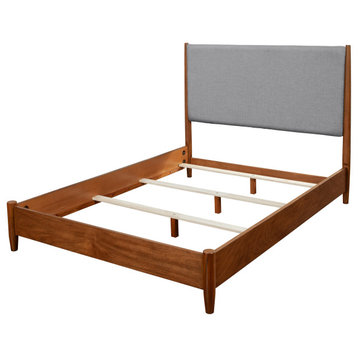 Flynn Queen Panel Bed, Acorn/Gray