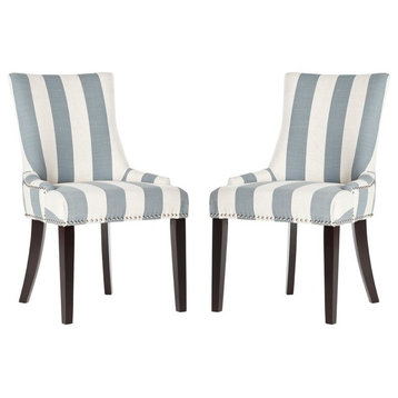 Safavieh Lester Dining Chairs, Set of 2, Gray/White
