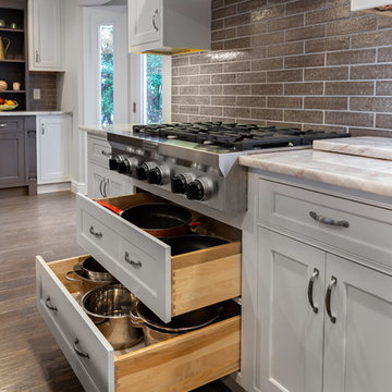 Deep Drawer Pot and Pan Storage Under Range Top