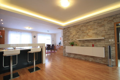 Example of a trendy living room design in Other