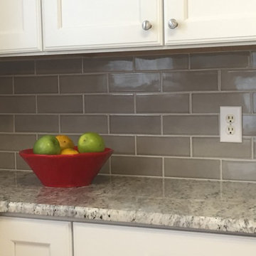 Rainstorm Crackle is the Perfect Gray for a Bright Kitchen