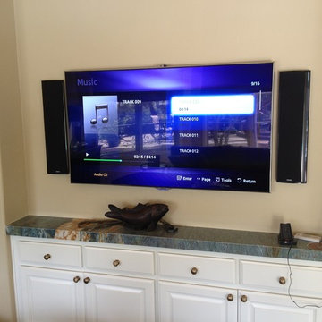 San Diego surround sound installation featuring Definitive Technology, Samsung L