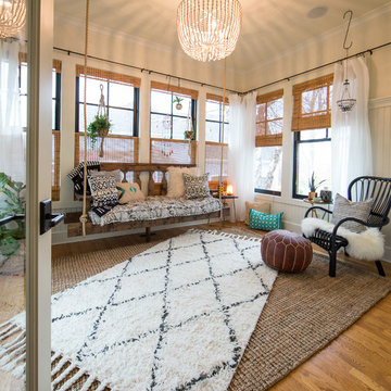 Boho Rustic Sunroom