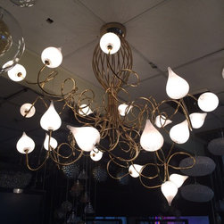 CEILING GLASS CHANDELIER - Products