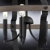 Luxury Farmhouse Chandelier, Midnight Black