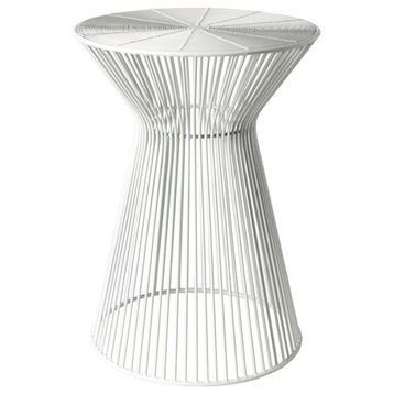 Fife Accent Table by Surya, White