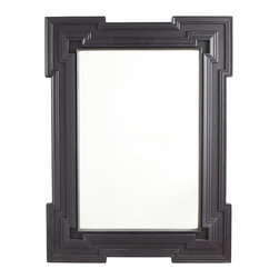 DUTCH CUSHION MIRROR - BLACK - Wall Mirrors