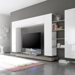 LC Mobili Modern Wall Unit Line 2-7 - $1,659.00 - Entertainment Centers And Tv Stands