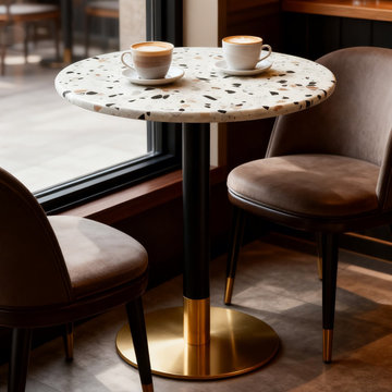 Concrete Terrazzo Tables For Bistro & Cafe