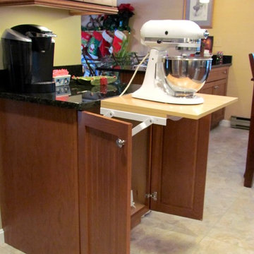 Transitional Peru Kitchen Remodel with Uba Tuba countertop.