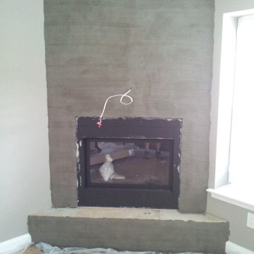 Custom Corner Stone Direct Fireplace