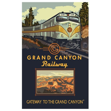 Paul A. Lanquist Grand Canyon Railway Diesel Train Art Print, 24"x36"