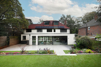 This is an example of a two floor house exterior in London.
