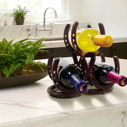 Epicureanist Horseshoe Bottle Rack - Wine Racks