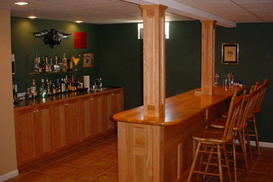 Inspiration for a home bar remodel in Boston