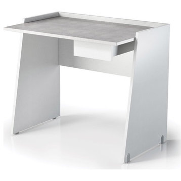 Casabianca Modern Marco Engineered Wood Italian Office Desk in White