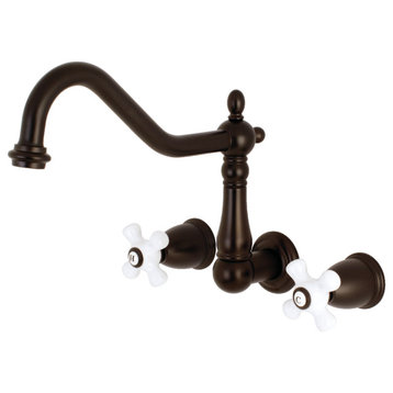 Kingston Brass Wall Mount Tub Faucet, Oil Rubbed Bronze