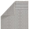 Jaipur Living Ramos Indoor/Outdoor Border Gray/Light Gray Area Rug (4'X5'7")