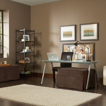 From guest room to a home office with two beds!. Can you see them?