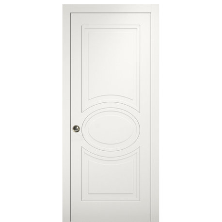 Sliding Pocket Door / Mela 7001 Matte White, 36" X 84"