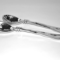Hammered Aluminum Servers Set - Serving Utensils