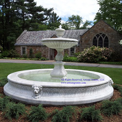 Marble Garden Fountain - Outdoor Fountains And Ponds