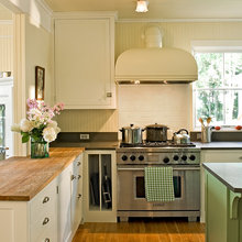 the kitchen